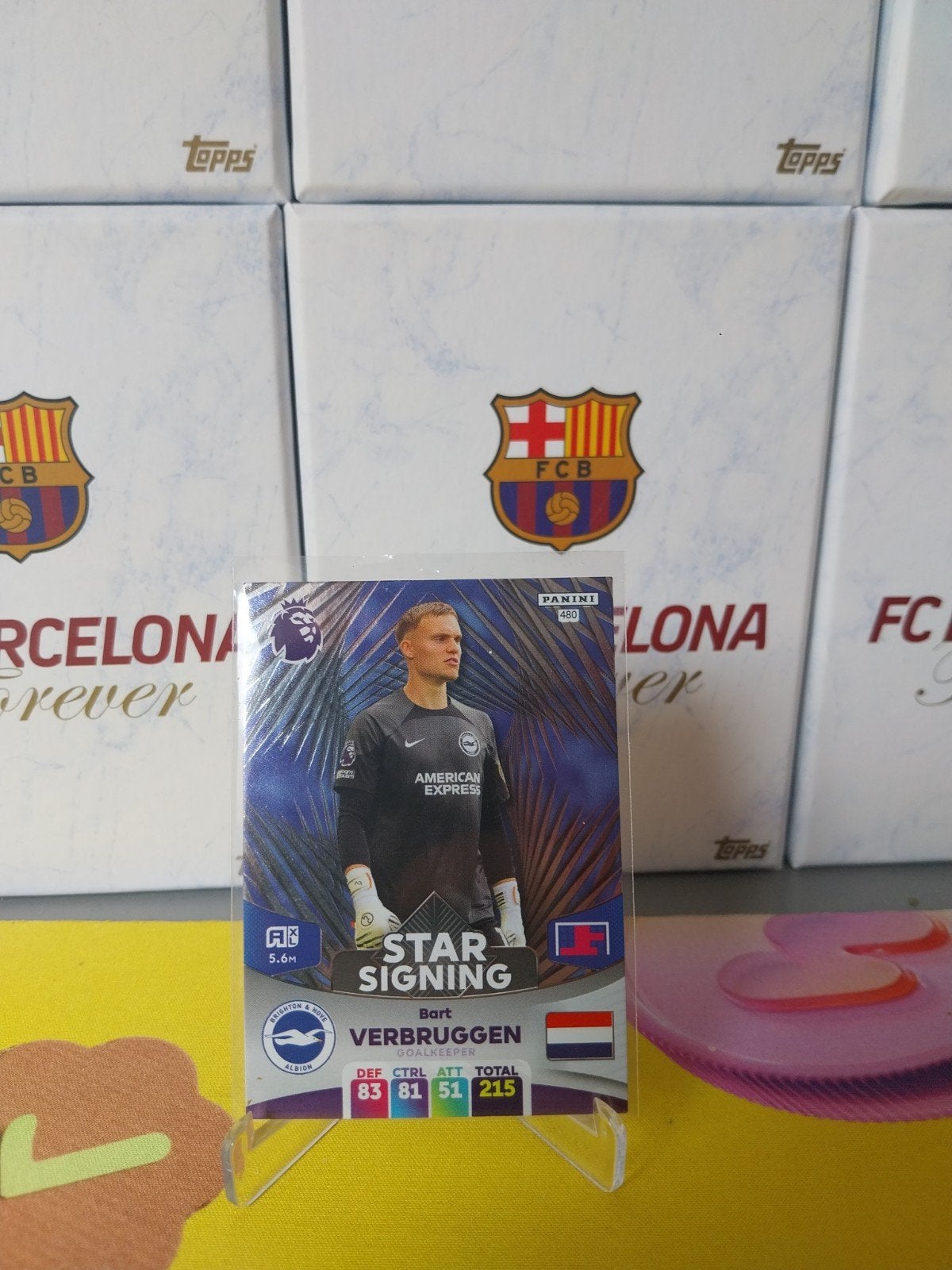 Bart Verbruggen Star Signing Panini Premier League, Ophalen of Verzenden, Zo goed als nieuw, Plaatje