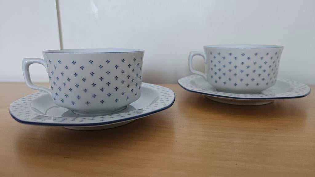 Set van 2 Feltmann Bavaria kop en schotels, Verzenden