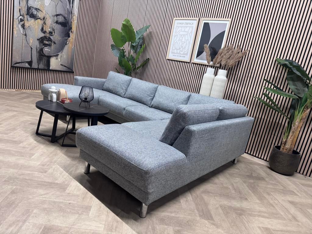 ZGAN INhouse U-Bank /Hoekbank - Grijs - Klein Formaat-303cm, Huis en Inrichting, Banken | Bankstellen, U Bank Klein Formaat Tijdloos Modern Kwaliteit Comfortabel
