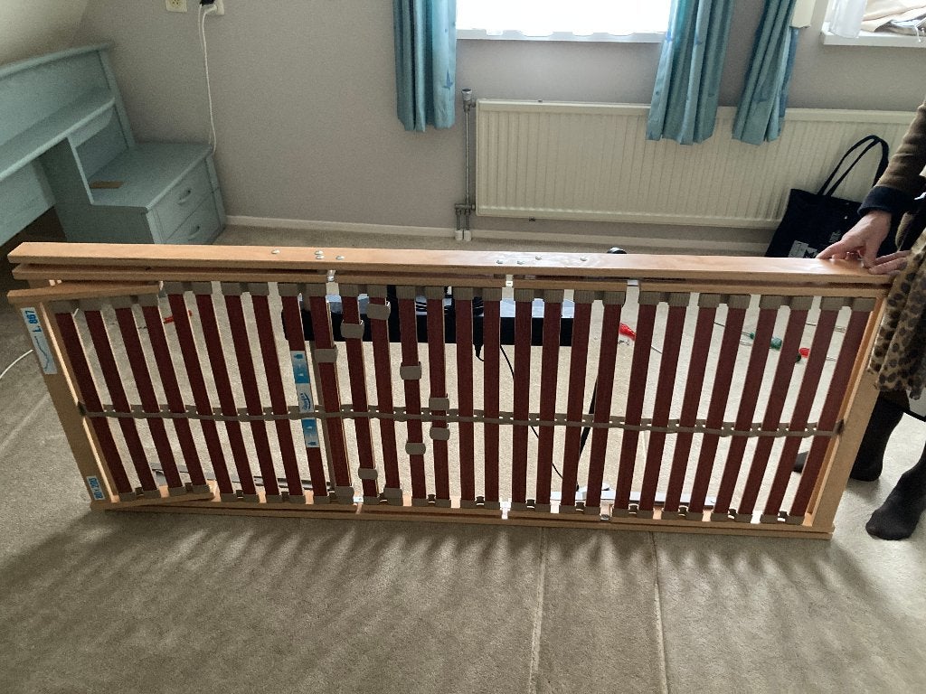 2 stuks elektrische lattenbodem, Huis en Inrichting, Slaapkamer | Matrassen en Bedbodems, Ophalen, Gebruikt, Eenpersoons, 80 cm