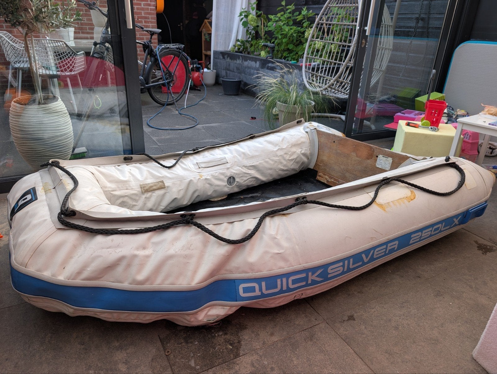 Quicksilver 250LX opknapper / onderdelen, rubberboot, Watersport en Boten, Ophalen, Gebruikt, Motor en Techniek