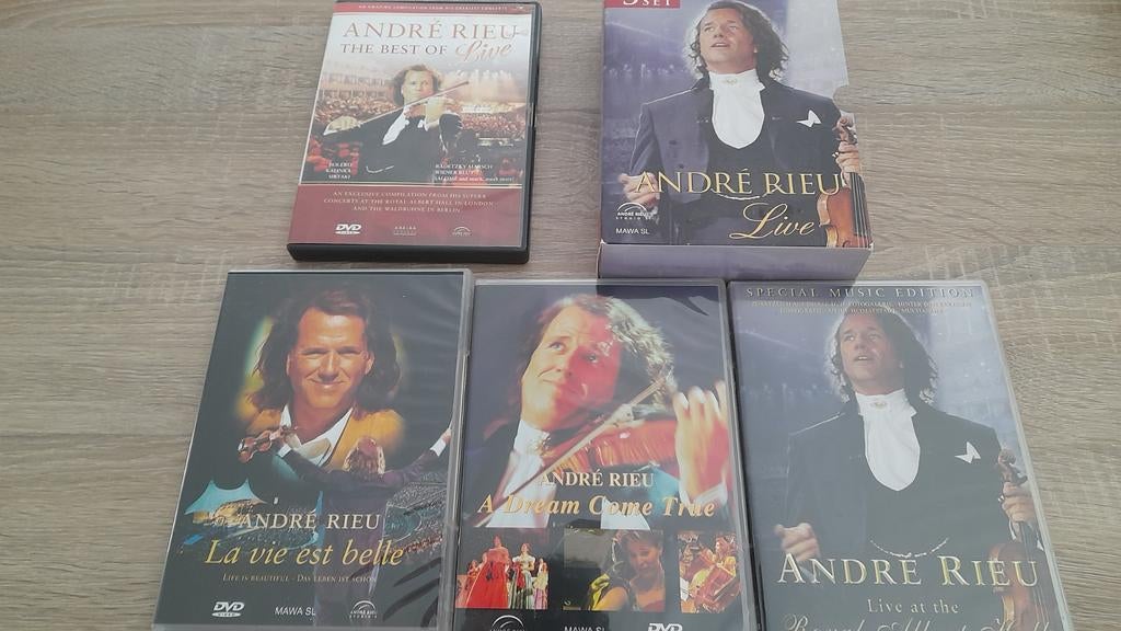 4 dvd.s. Andre Rieu, Cd's en Dvd's, Cursus of Instructie, Yoga, Fitness of Dans, Alle leeftijden, Ophalen of Verzenden