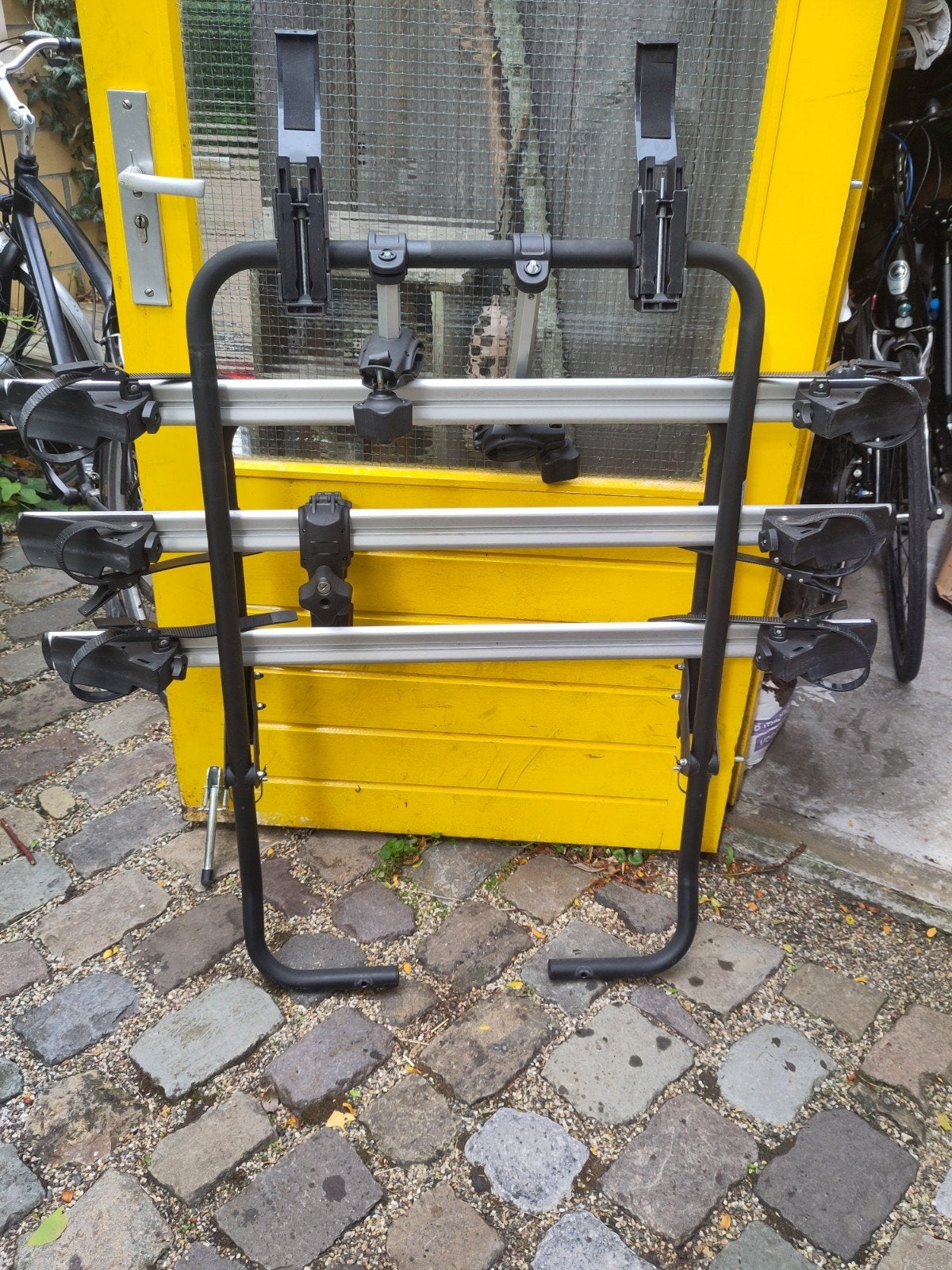 Achterklep fietsendrager VW transporter, Ophalen, 3 fietsen of meer, Gebruikt, Achterklepdrager