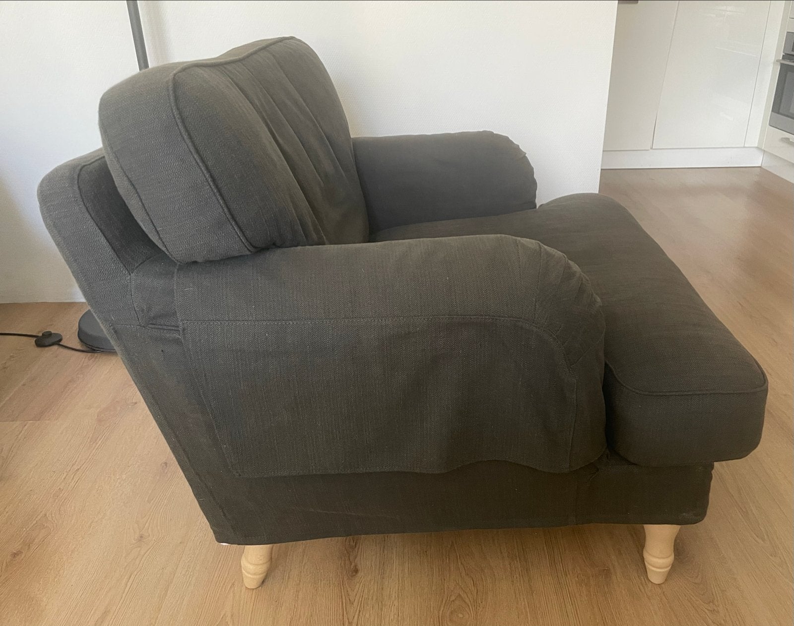 2 Ikea fauteuils, groen, Ophalen, Zo goed als nieuw, Stof, 75 tot 100 cm