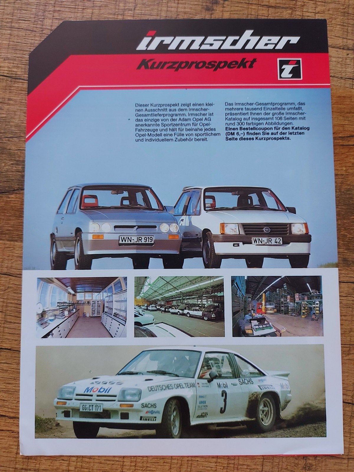 Opel Irmscher tuning folder Duitstalig, Ophalen of Verzenden, Zo goed als nieuw, Opel