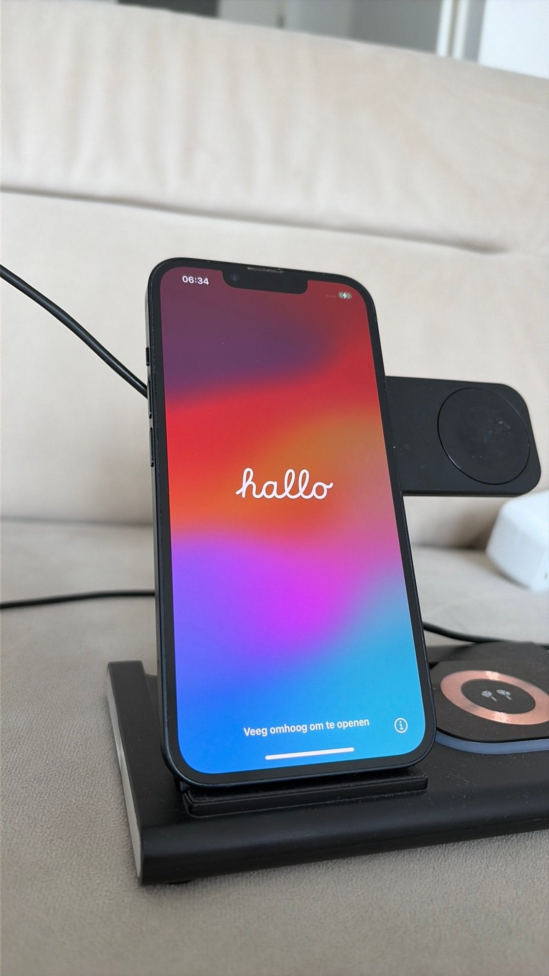 iPhone 14 - Midnight - 128GB, Telecommunicatie, Mobiele telefoons | Telefoon-opladers, Gebruikt, Apple, Apple, Lightning, Ophalen of Verzenden