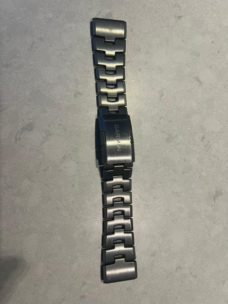 Garmin horlogeband - Zwart metaal, Ophalen of Verzenden, Gebruikt, Zwart