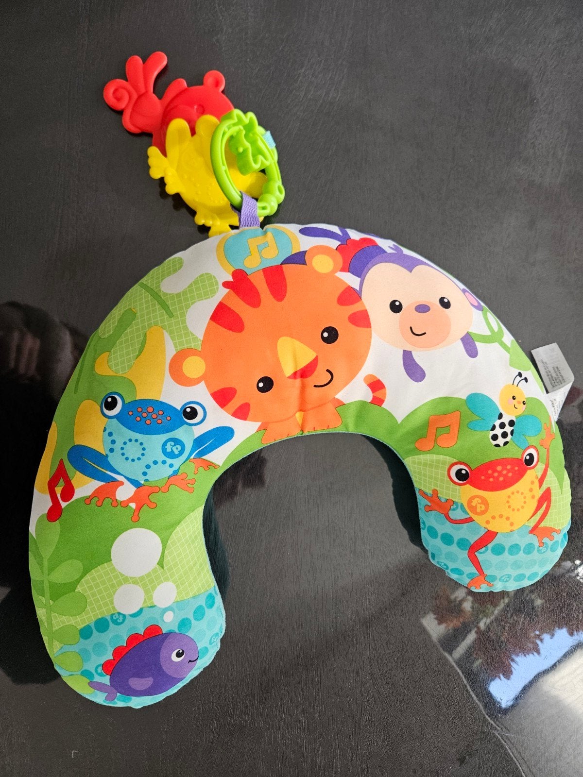 Fisher-Price buikkussen met speeltjes, Ophalen of Verzenden, Zo goed als nieuw, Overige typen, Met geluid