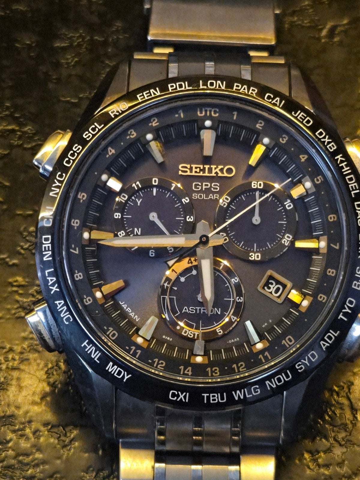 Seiko Astron GPS Solar Horloge - Zo goed als nieuw, Polshorloge, Overige materialen, Ophalen of Verzenden, Zo goed als nieuw