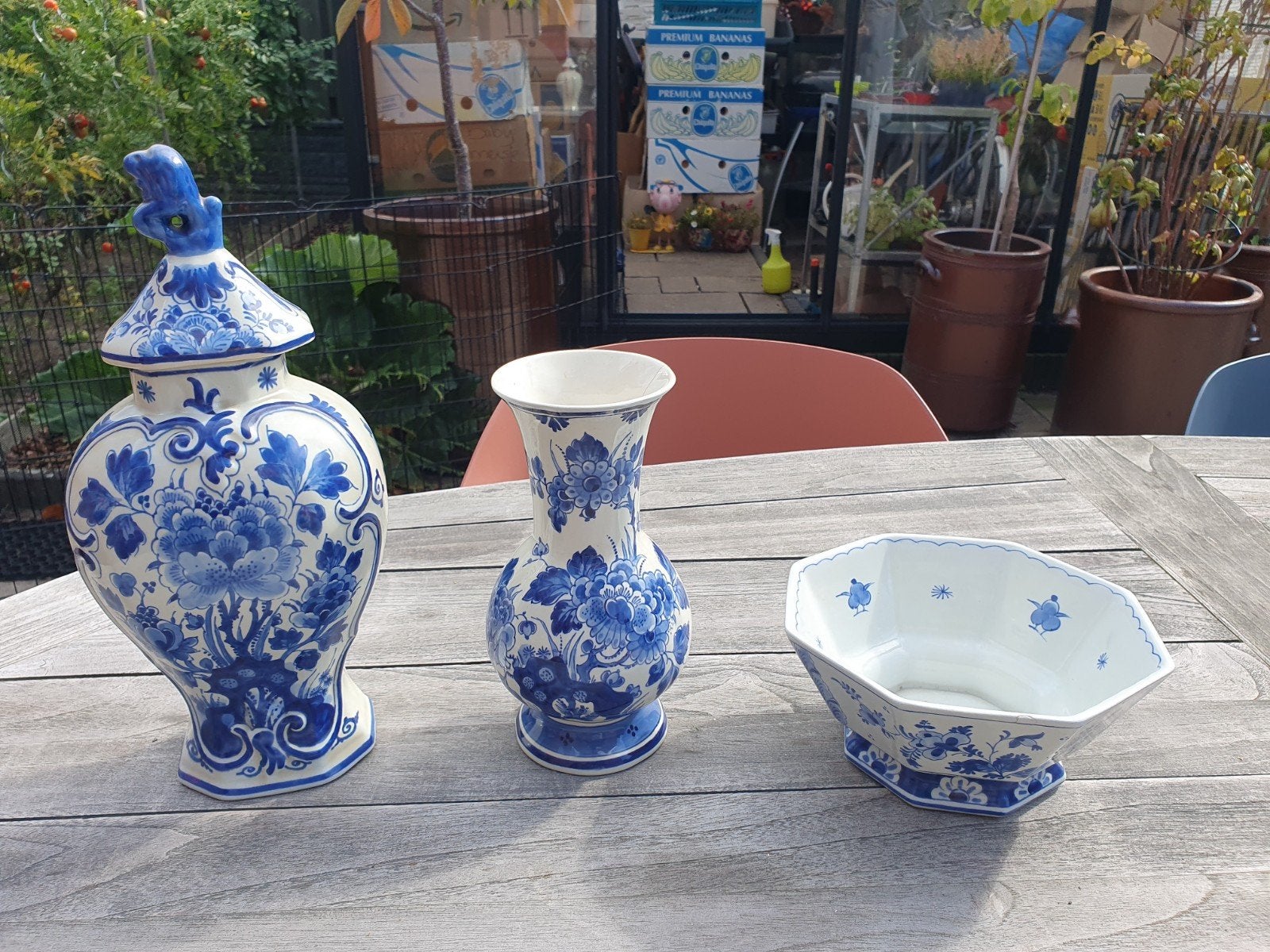 porceleyne fles 3 vazen voor € 60,=, Antiek en Kunst, Ophalen of Verzenden