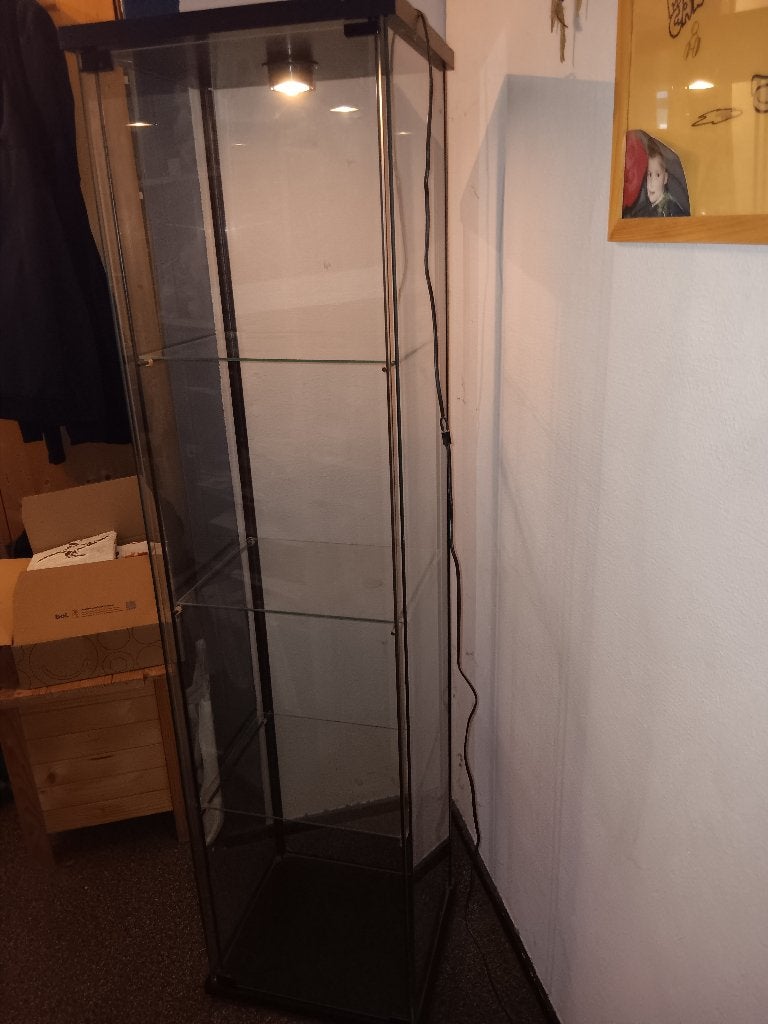 vitrine kast, Ophalen, Met plank(en), Minder dan 50 cm, Gebruikt