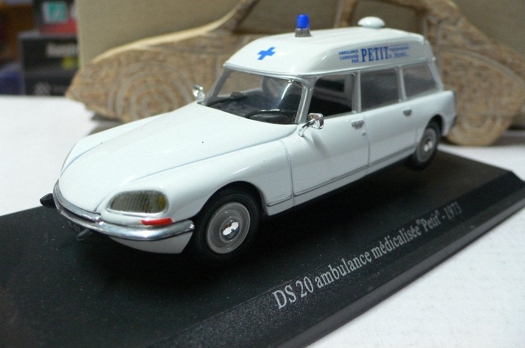 citroen ds 20 ambulance medicalisee-PETIT- 1973  1/43, Verzenden, Nieuw, Auto, Overige merken