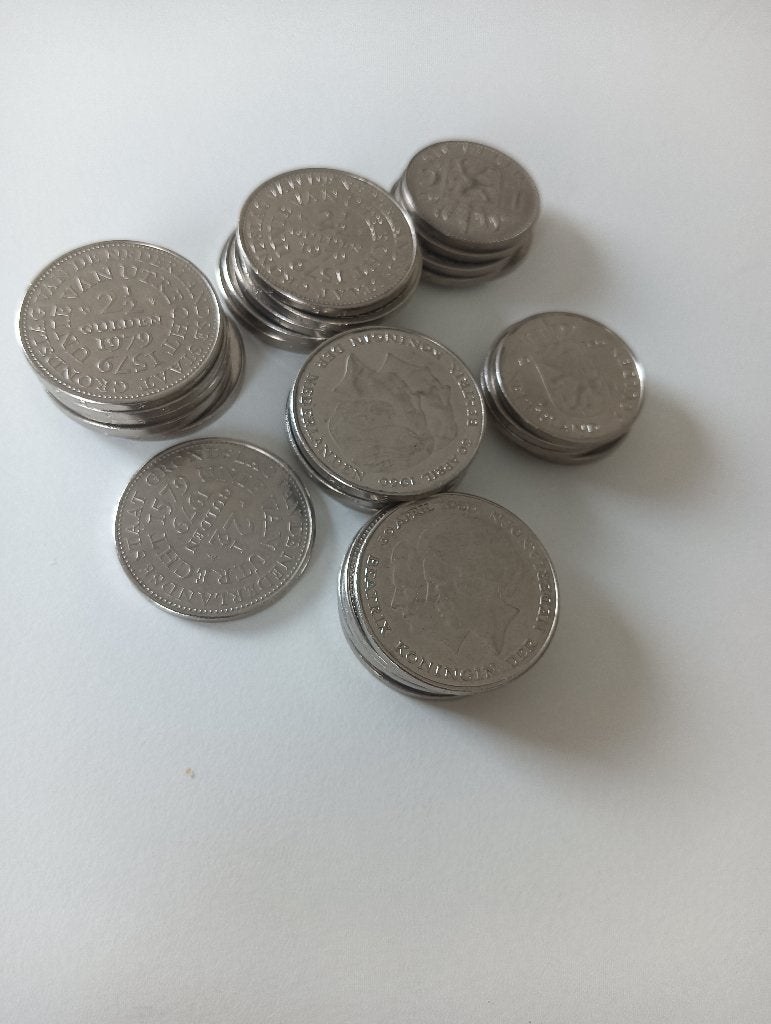 Juliana munten van 1 gld en 2,5, Ophalen of Verzenden, Koningin Juliana, 2½ gulden, Setje