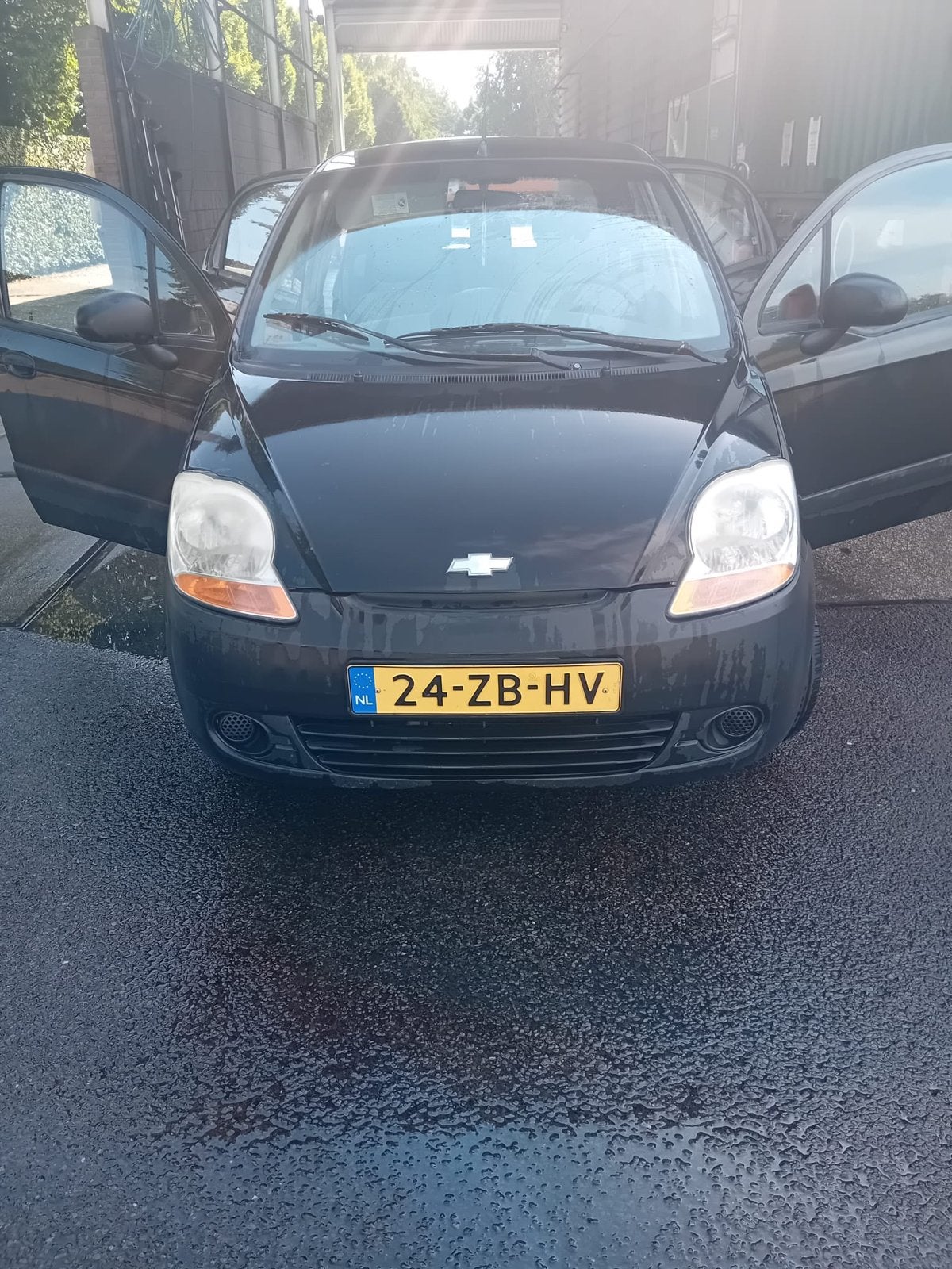 Chevrolet Matiz 0.8 2007 Zwart, Auto's, Chevrolet, Voorwielaandrijving, Stof, Zwart, Origineel Nederlands