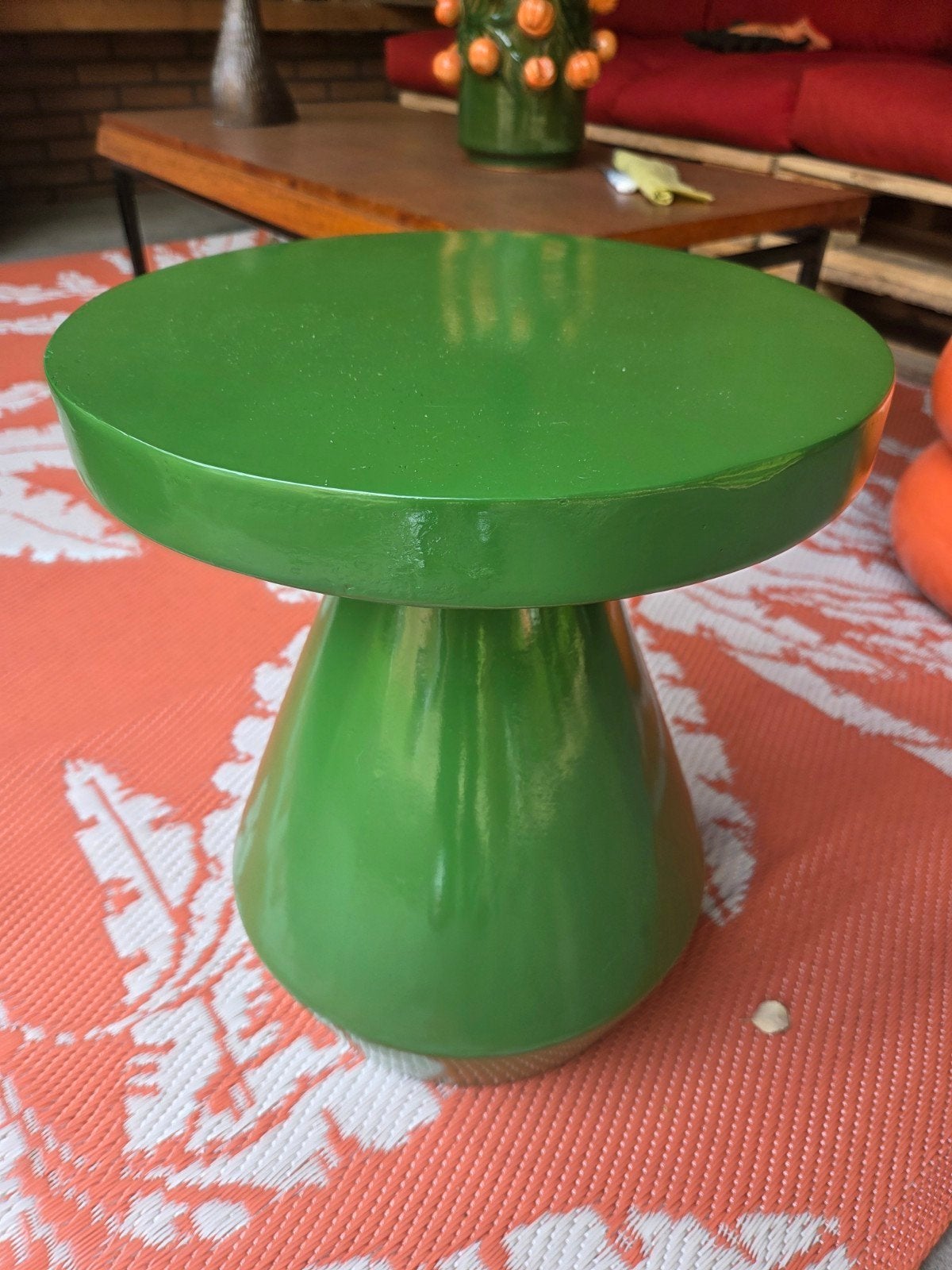 Bijzettafel/ plantentafel, Ophalen of Verzenden, Rond, Minder dan 55 cm, Minder dan 45 cm