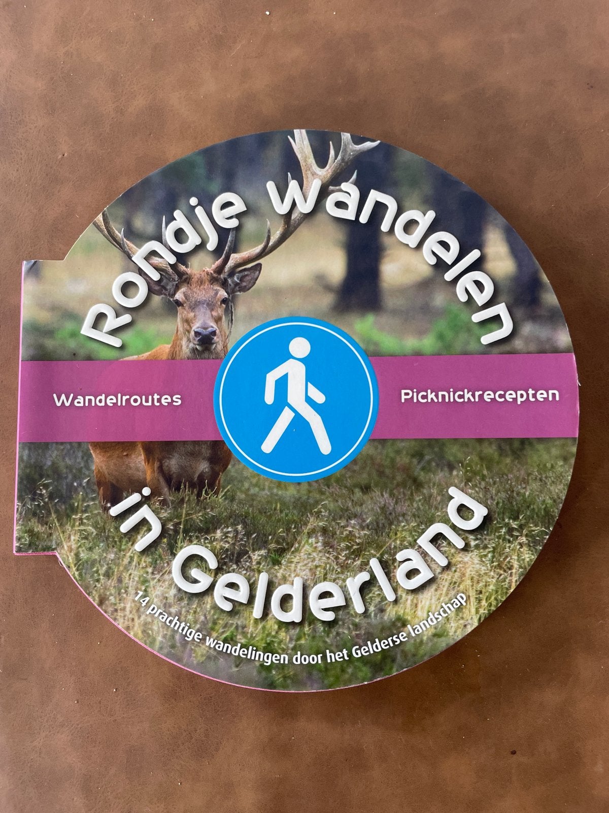 Rondje Wandelen in Gelderland - Wandelroutes & Picknickrecep, Overige merken, Fiets- of Wandelgids, Ophalen of Verzenden, Zo goed als nieuw