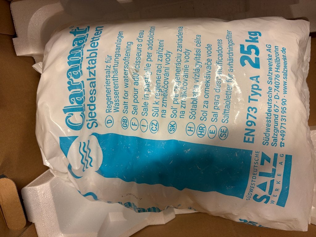 Claramat Onthardingszout/Waterontharder tabletten 25 kg, Ophalen, Nieuw, Waterontharder met zout