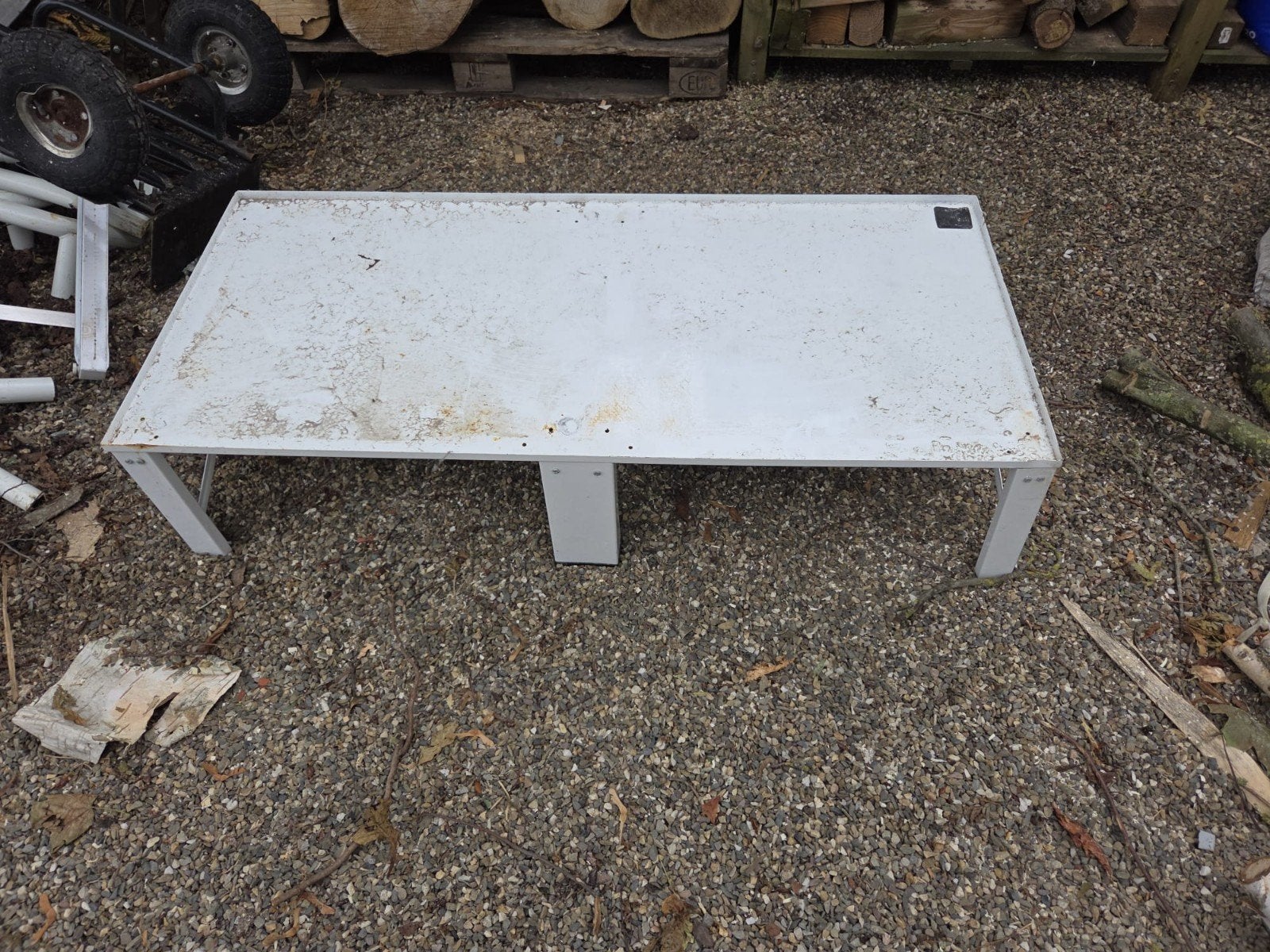 Dubbele wasmachine / droger verhoger, onderstel, Witgoed en Apparatuur, Wasmachines, Gebruikt, Ophalen