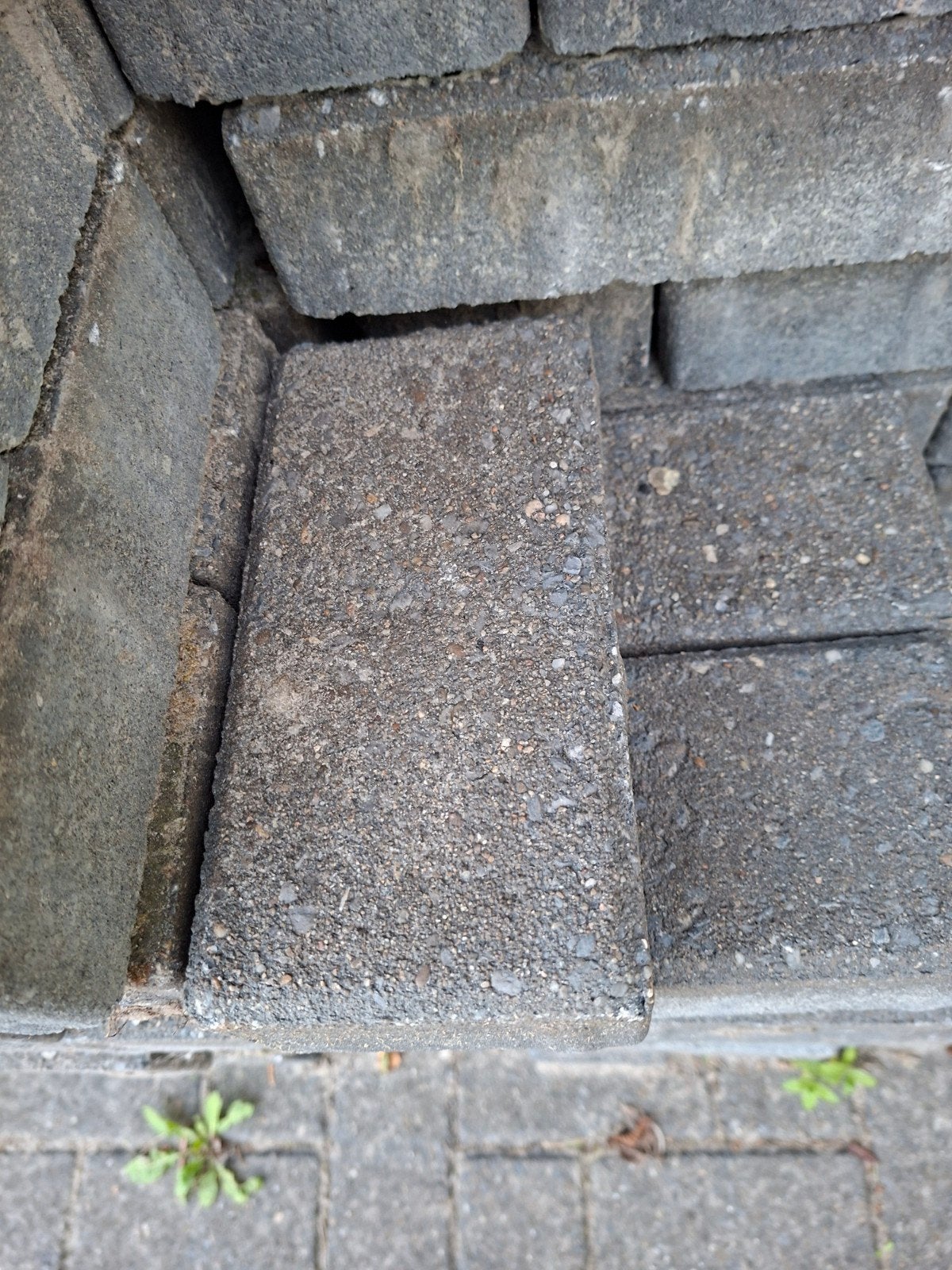 betonklinkers antraciet 21x10,5x7 cm, Tuin en Terras, Tegels en Klinkers, Ophalen, Beton, Klinkers