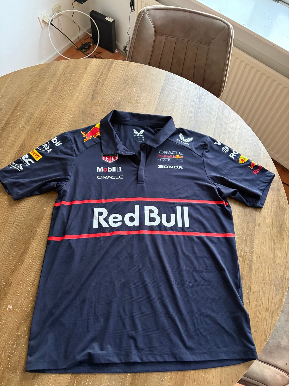 Red Bull Racing F1 Polo Shirt - Maat L, Ophalen of Verzenden, Zo goed als nieuw, Maat 52/54 (L), Blauw
