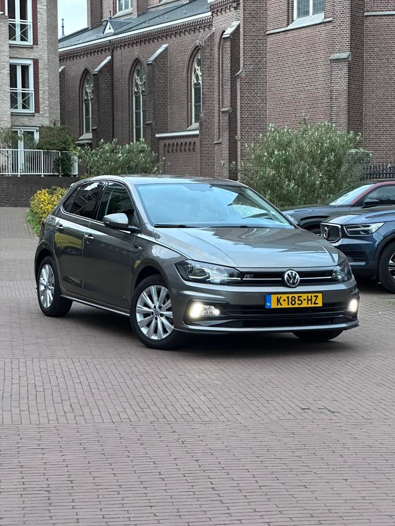 Volkswagen Polo 2021 R-Line, Auto's, Voorwielaandrijving, Stof, Zwart, 95 pk