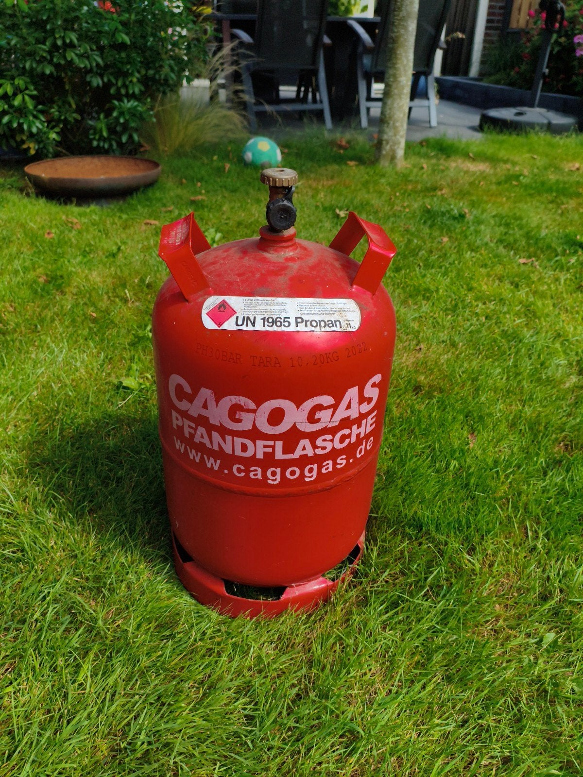 Lege Cagogas propaan gasfles, Ophalen, Zo goed als nieuw
