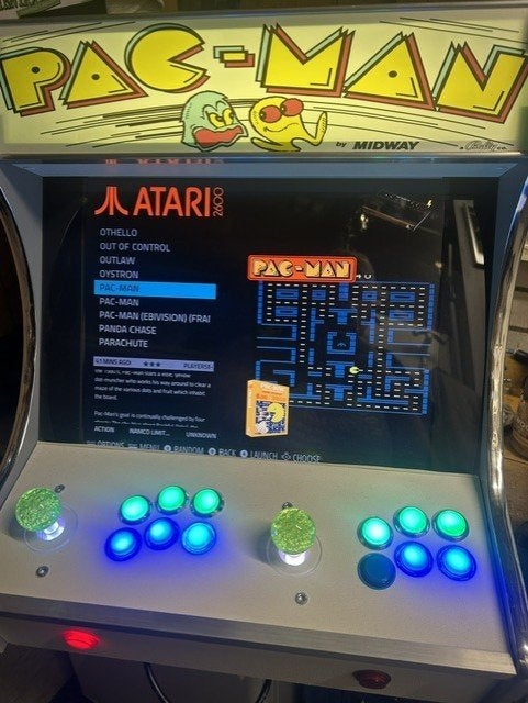 Pac-Man Arcade Bartop Cabinet, Spelcomputers en Games, Games | Atari, Gebruikt, Overige modellen, Overige genres, 2 spelers, Vanaf 3 jaar