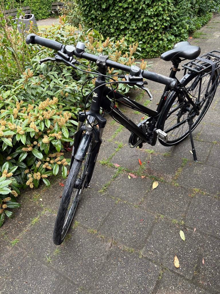 Pegasus fiets, zwart, met versnellingen en schijfrem, Ophalen of Verzenden, Gebruikt, Overige merken
