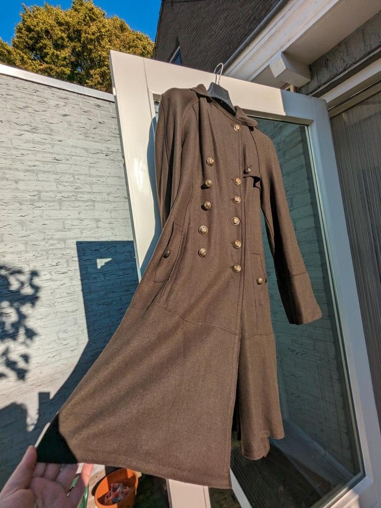 Elegante wollen jas van S', maat 38, Maat 38/40 (M), Bruin, 'S, Ophalen of Verzenden