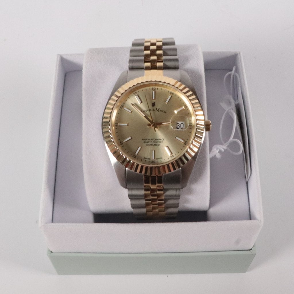 Jacques Du Manior JWN017 Two Tone Watch - Zeer Nette Staat, Flex Ltd., Zo goed als nieuw, https://flex.com/contact-us, Nobelstraat 10, 5807 GA Oostrum LB, Limburg, Nederland
