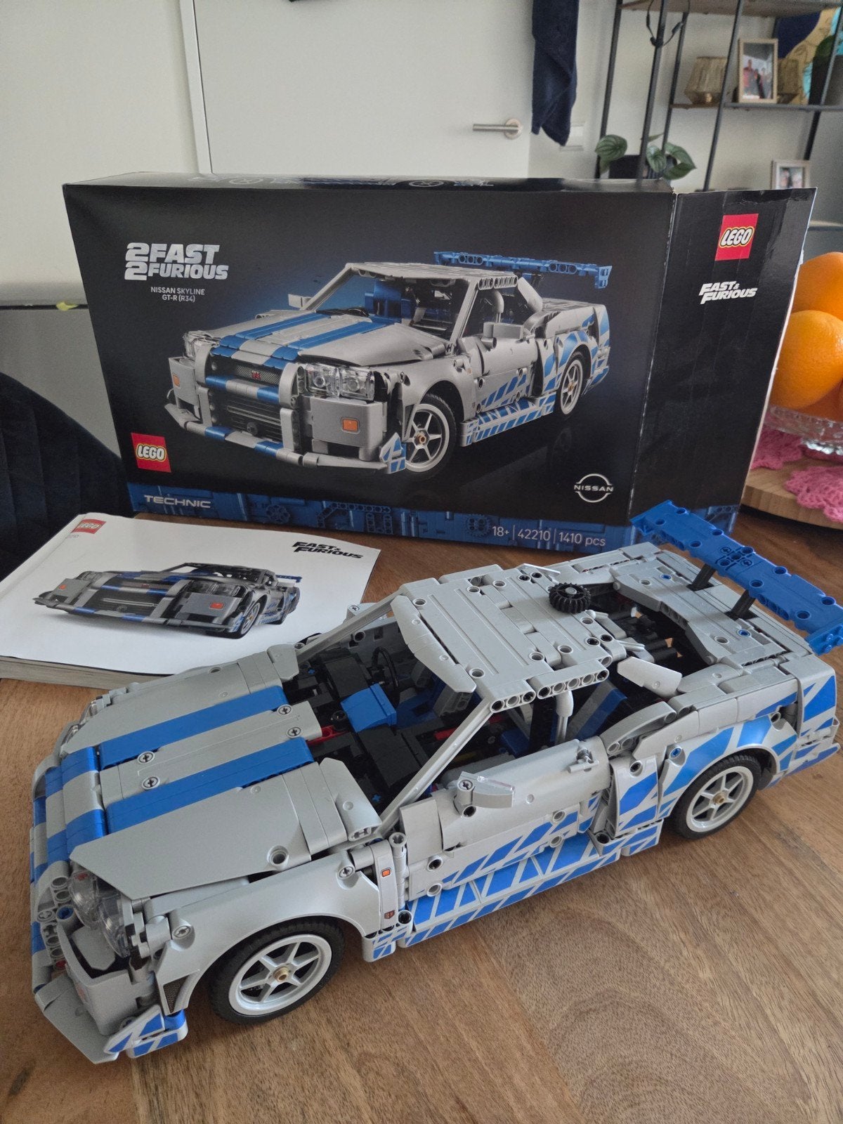 LEGO Technic Fast & Furious Nissan Skyline GT-R (R34), Kinderen en Baby's, Ophalen, Inclusief instructies, Gebruikt, Lego