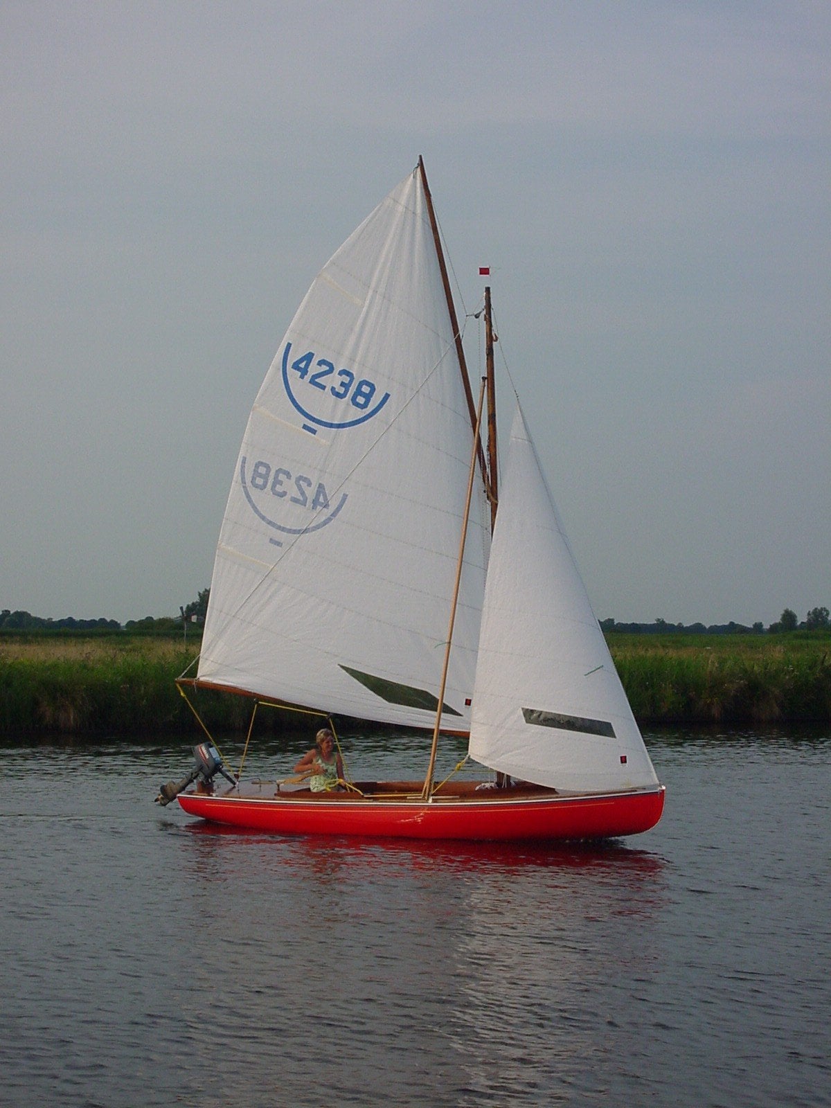 Nette zestienkwadraat/BM, Watersport en Boten, Ophalen, Gebruikt, Polyester, 80 cm