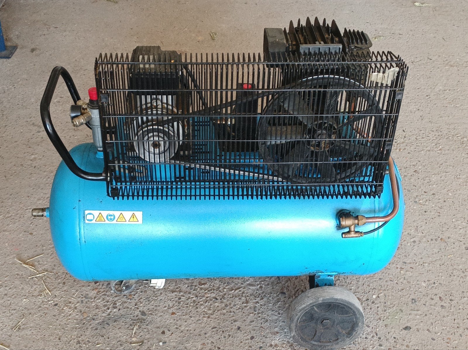Compressor ABAC B2800B/100 CM2 230 ABAC M80, Doe-het-zelf en Verbouw, Ophalen, Gebruikt, 200 tot 400 liter/min, Mobiel