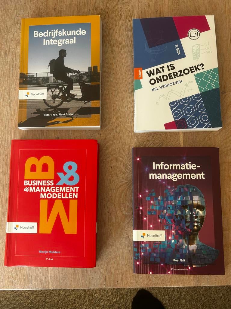 Bedrijfskunde, Informatiemanagement, Onderzoek, Modellen, Boeken, Ophalen, Gamma, Zo goed als nieuw, HBO