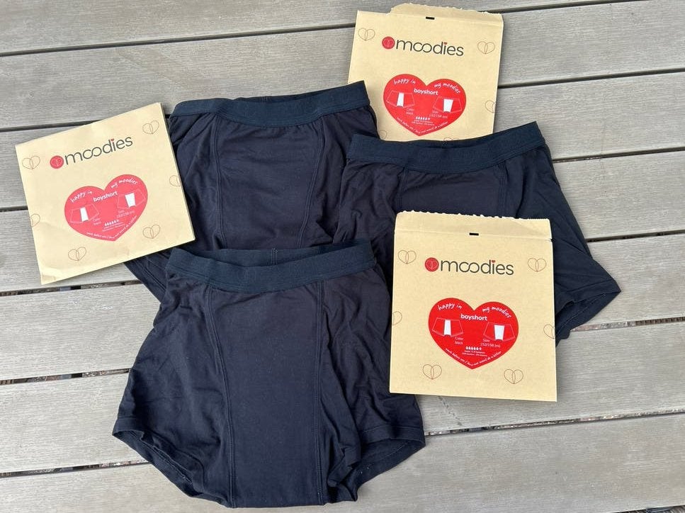 3 Moodies menstruatie onderbroeken - Super absorptie, Kinderen en Baby's, Kinderkleding | Maat 158, Ophalen of Verzenden, Zo goed als nieuw