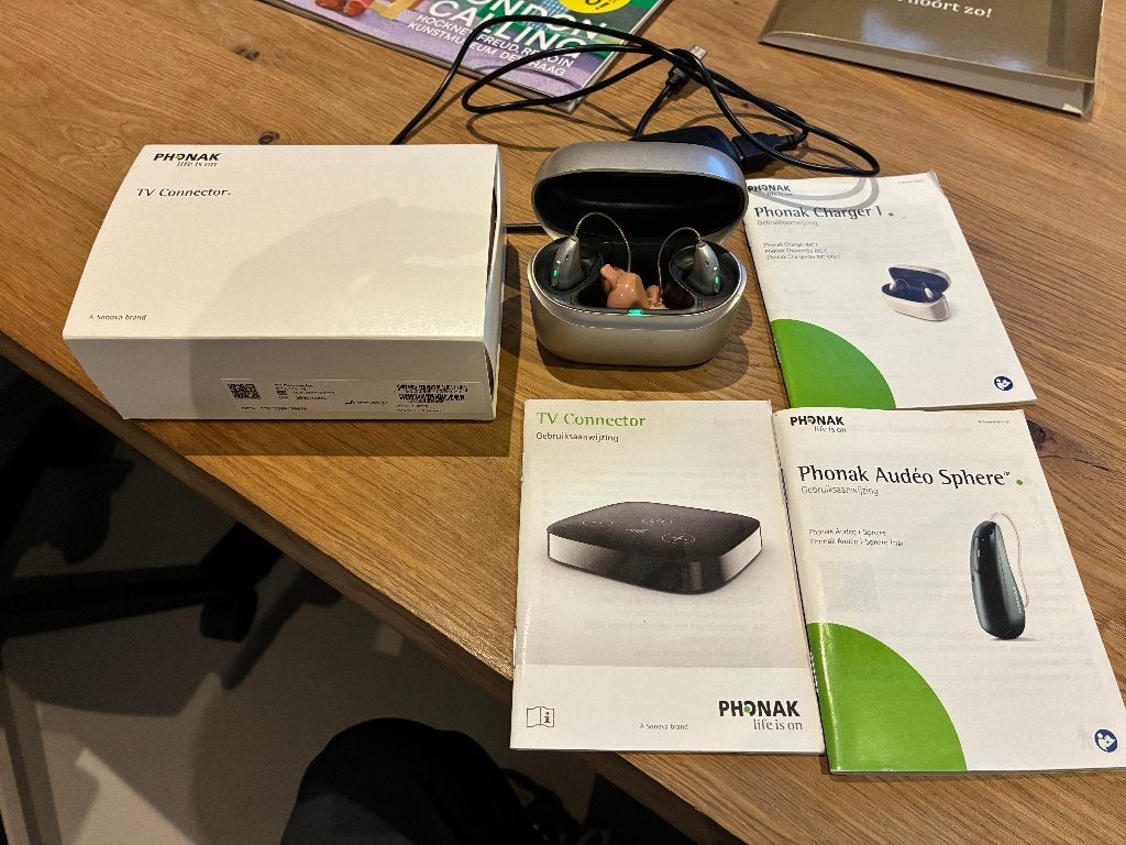 Phonak Audéo Sphere I90 RIC complete set, Ophalen of Verzenden, Zo goed als nieuw