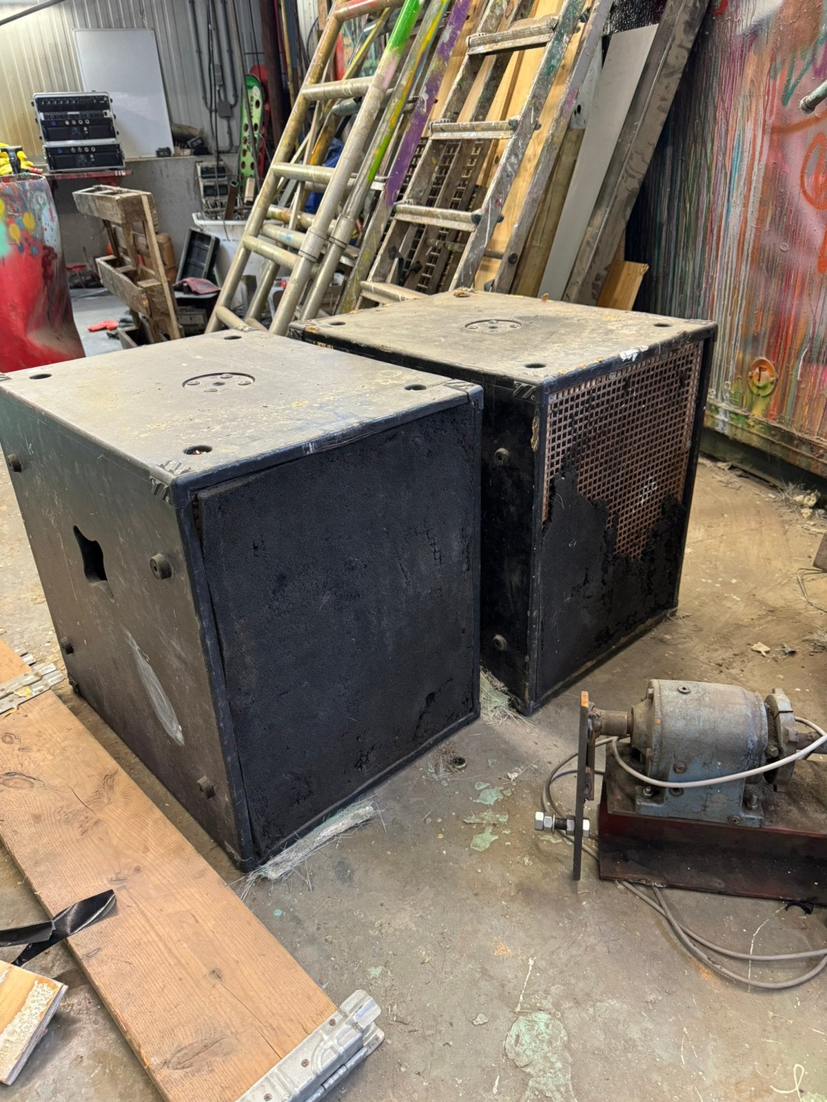2x CUBO 15 subwoofer met Eminence Kappa Pro 15LF-2 woofers, Gebruikt, Subwoofer, Ophalen, 150 watt of meer