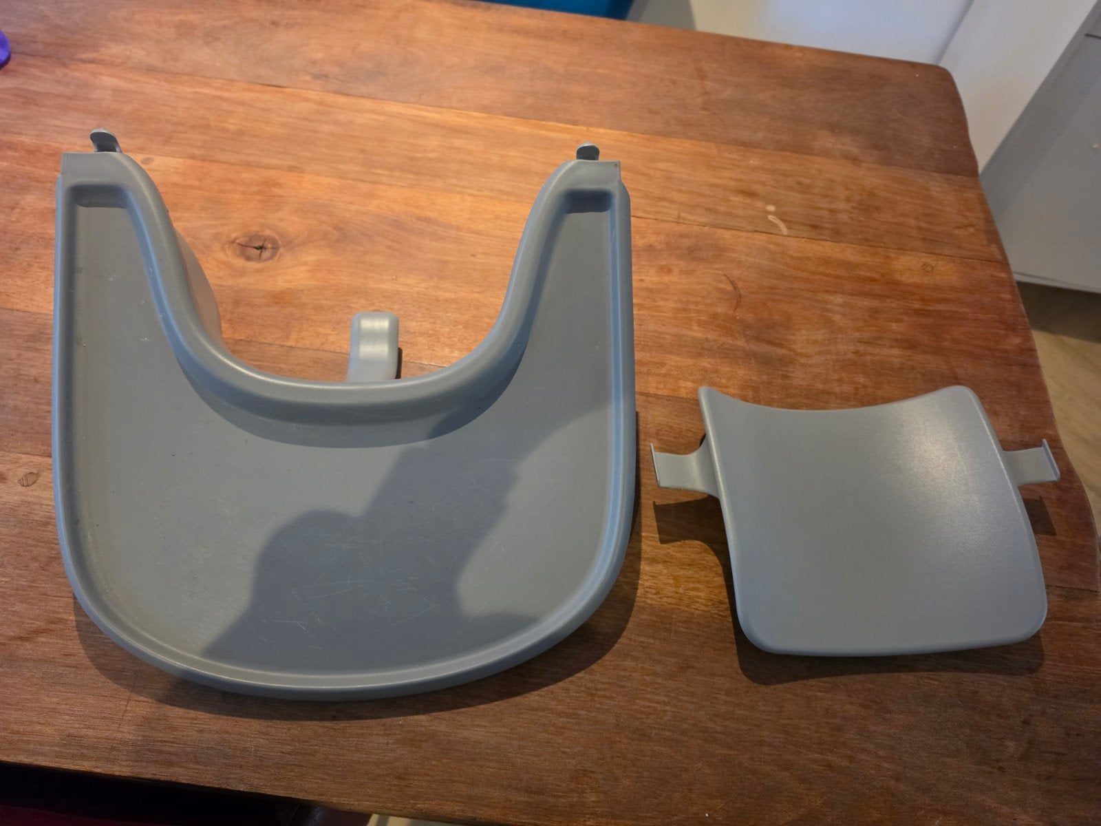 Stokke: Kinderstoelblad en rugsteun (grijs), Ophalen, Gebruikt