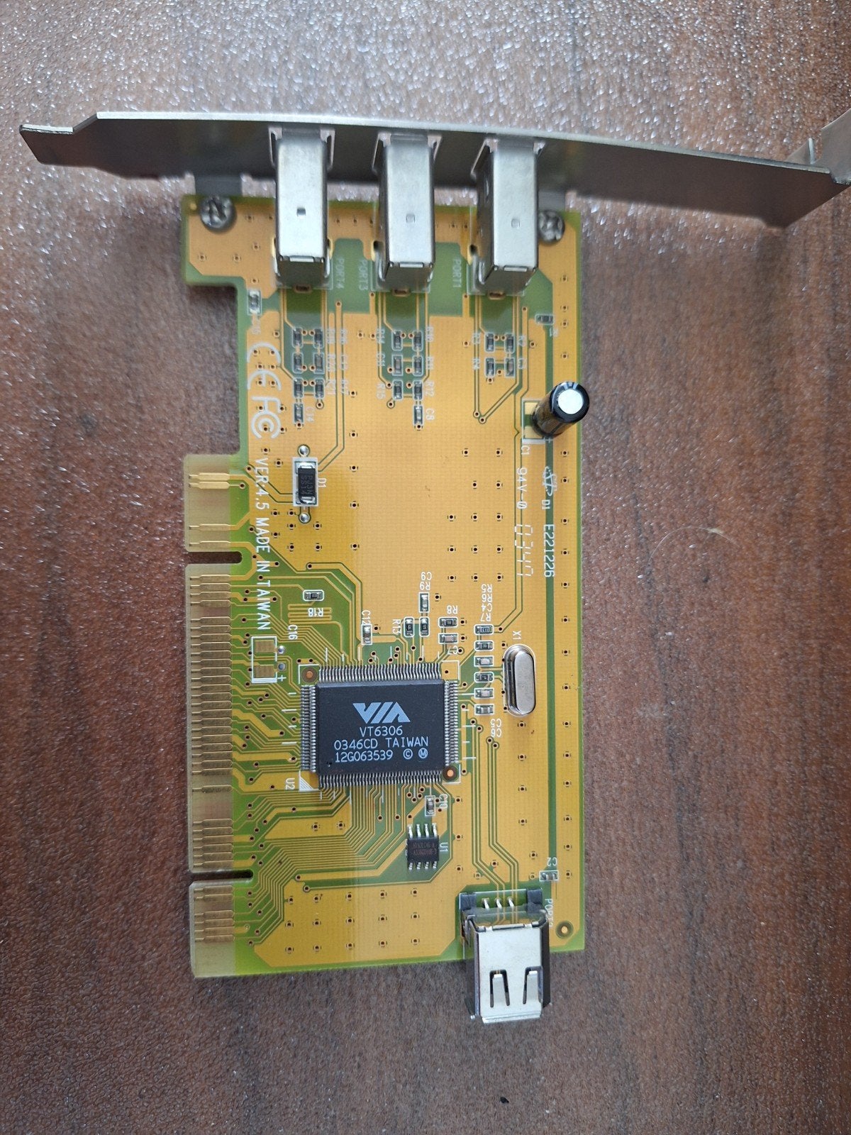 VIA VT6306 PCI FireWire Kaart met USB-poort, Computers en Software, Ophalen of Verzenden, Gebruikt, PCI