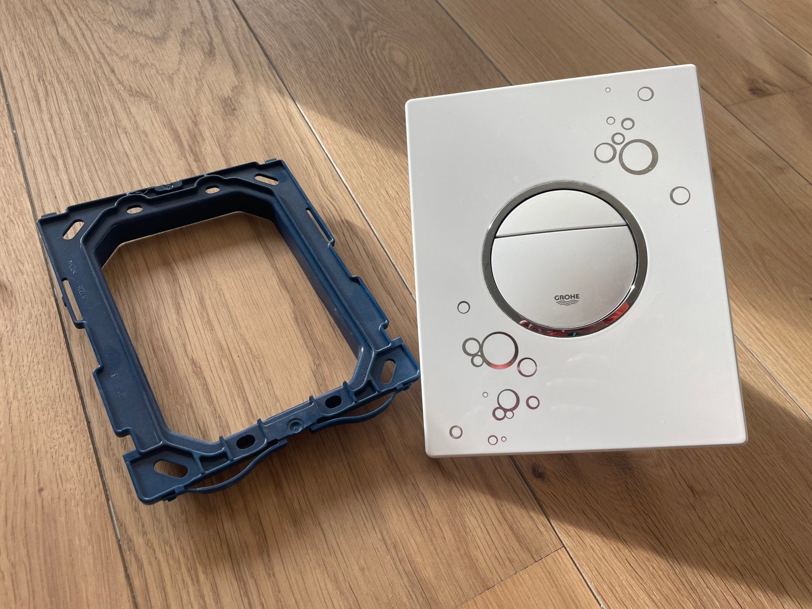 Grohe Toilet Bedieningspaneel met Bubbel Design, Doe-het-zelf en Verbouw, Ophalen of Verzenden, Gebruikt, Chroom, Toilet