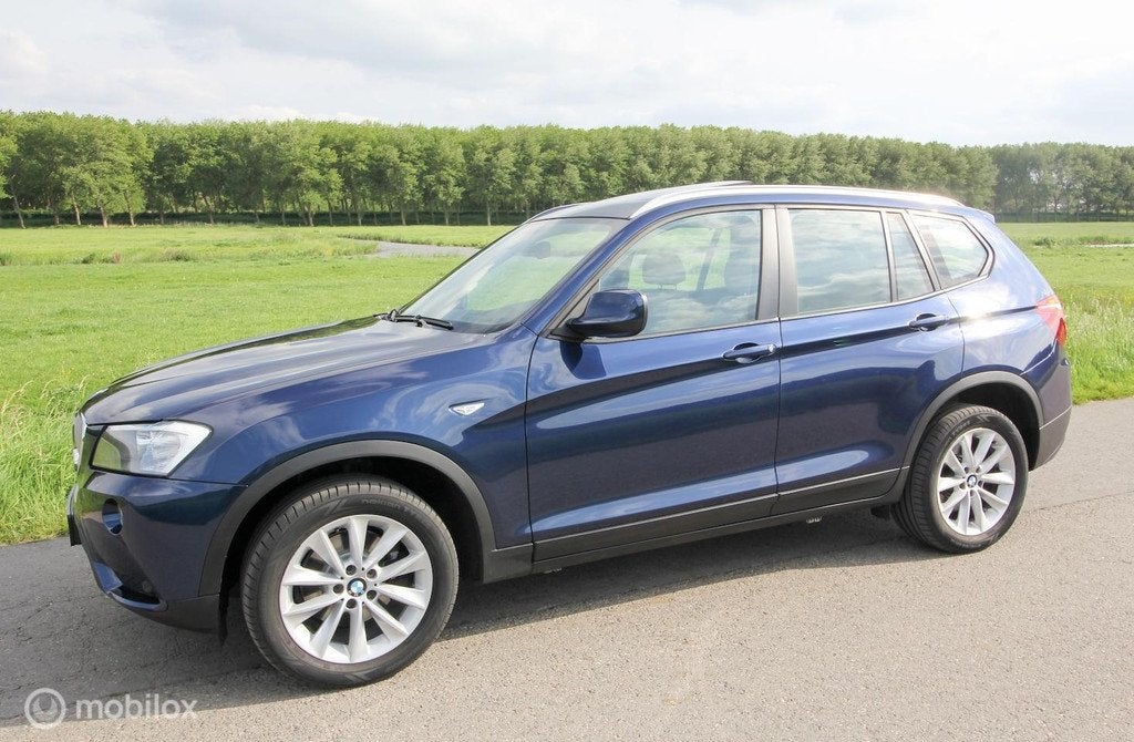 BMW X3 3.5i xDrive High Executive F25 Leer Voll.Historie Pan, Automaat, Gebruikt, 2000 kg, Blauw