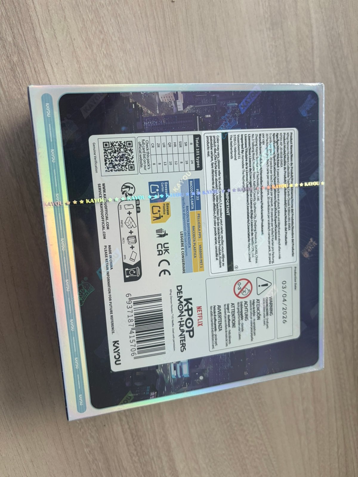 K Pop Demon Hunters Classic  Booster Box | Kayou x Netflix, Ophalen of Verzenden, Zo goed als nieuw, Speelkaart(en)