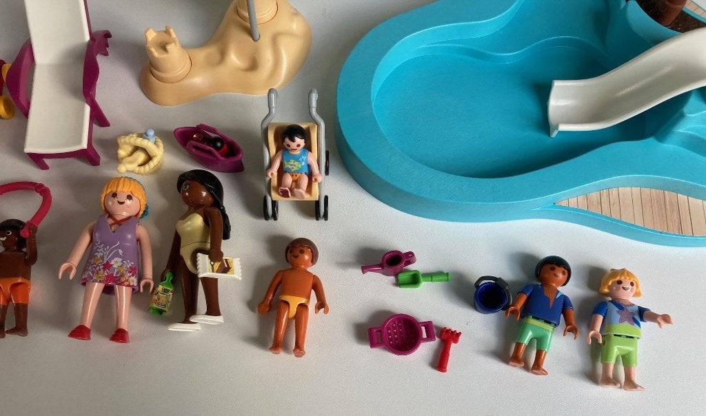 playmobil, middagje zwembad, Ophalen of Verzenden, Gebruikt, Los playmobil