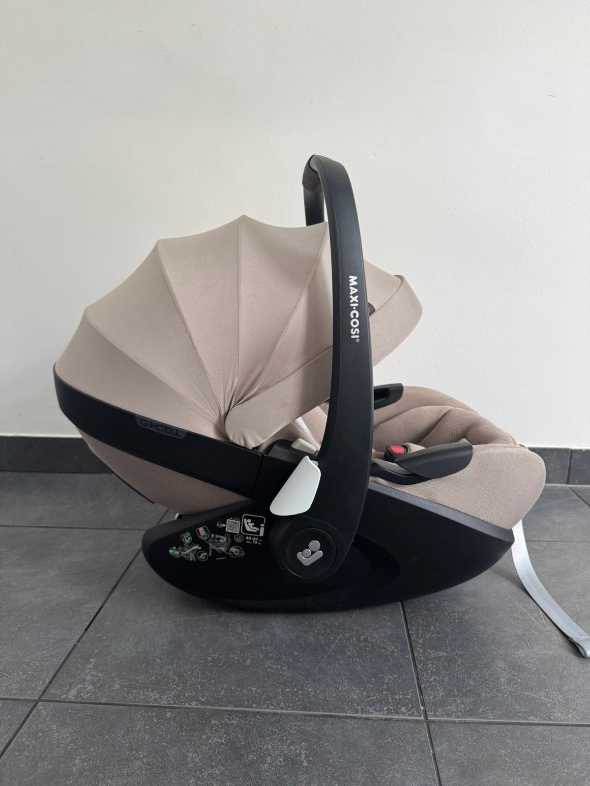 Joolz X Maxi-Cosi Pebble 360 Pro 2 Autostoeltje Sandy Taupe, Ophalen, Zo goed als nieuw, Isofix, 0 t/m 13 kg