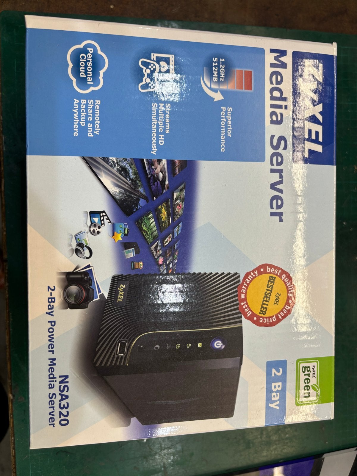 Zyxel NSA320 2-Bay Power Media Server - Persoonlijke Cloud, Ophalen of Verzenden, Gebruikt, Zonder harde schijf