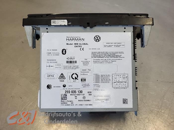 Radio van een Volkswagen Crafter, Gebruikt, -, Volkswagen, -