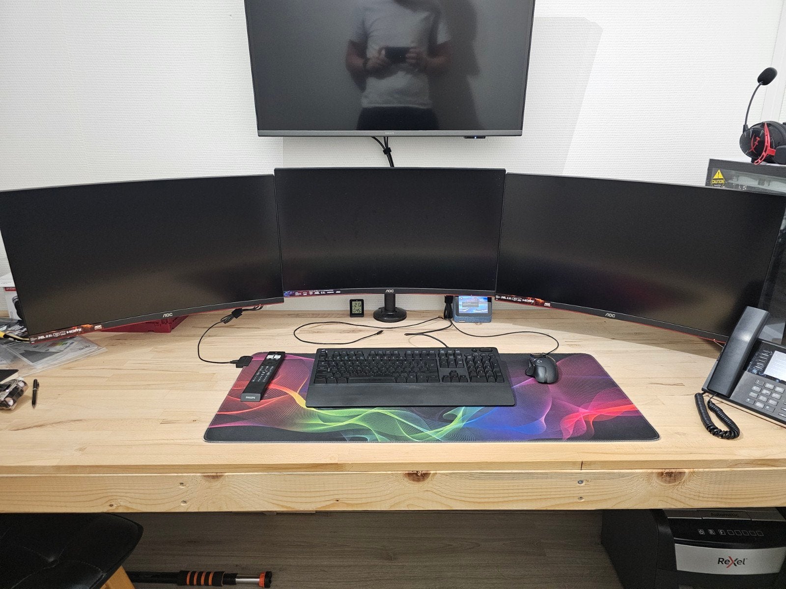 3x AOC C27G2ZU/BK 27 inch Curved Gaming Monitor, Computers en Software, Monitoren, Aoc, Curved, VA, Full HD
