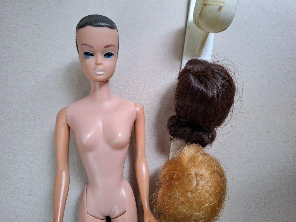 Vintage Barbie Fashion Queen & pruikenrek 1960's, Verzamelen, Ophalen of Verzenden, Gebruikt, Fashion Doll