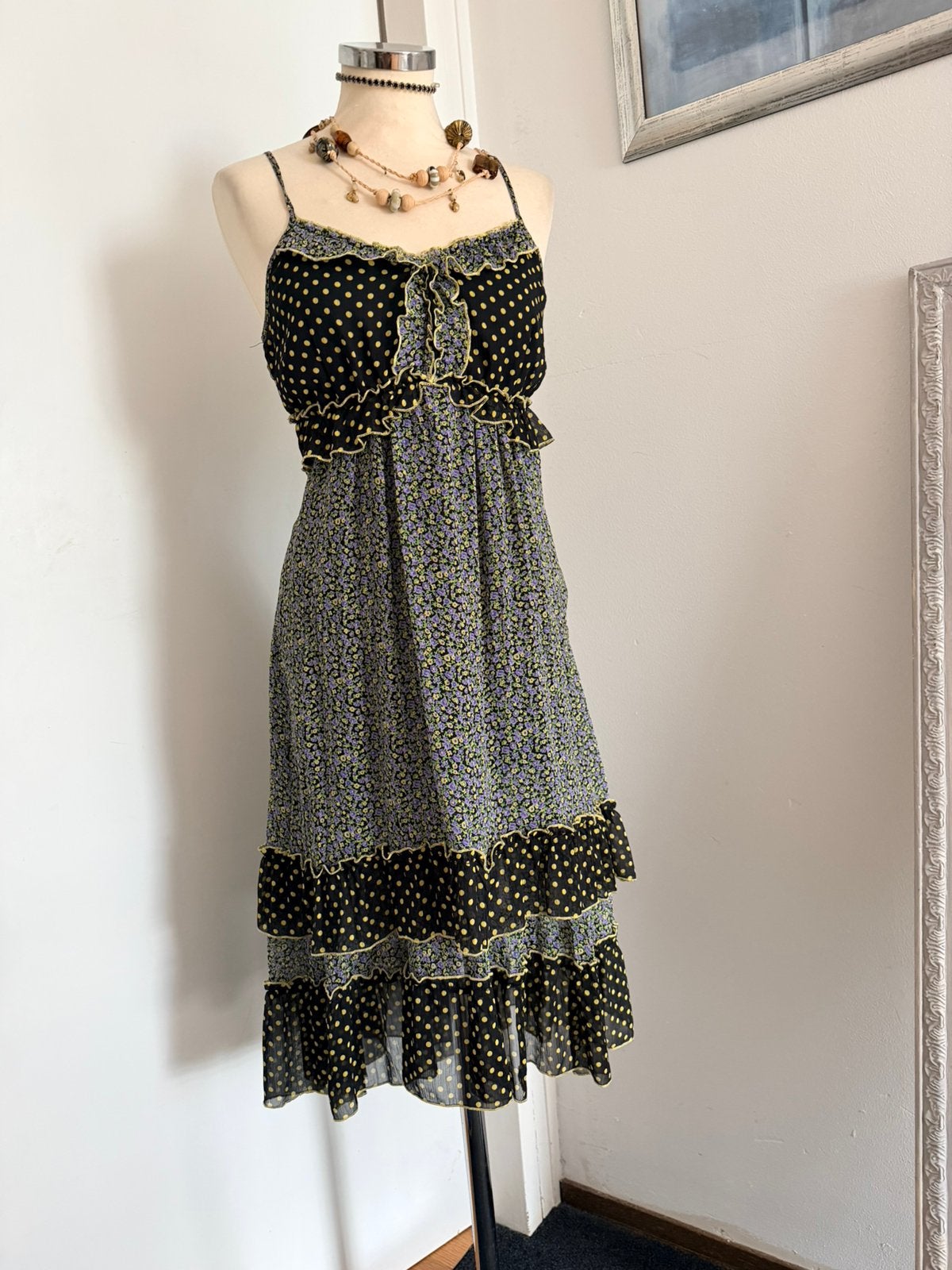 Aparte mooie zomerjurk maat 42, Kleding | Dames, Maat 42/44 (L), Ophalen of Verzenden, Zo goed als nieuw, Knielengte