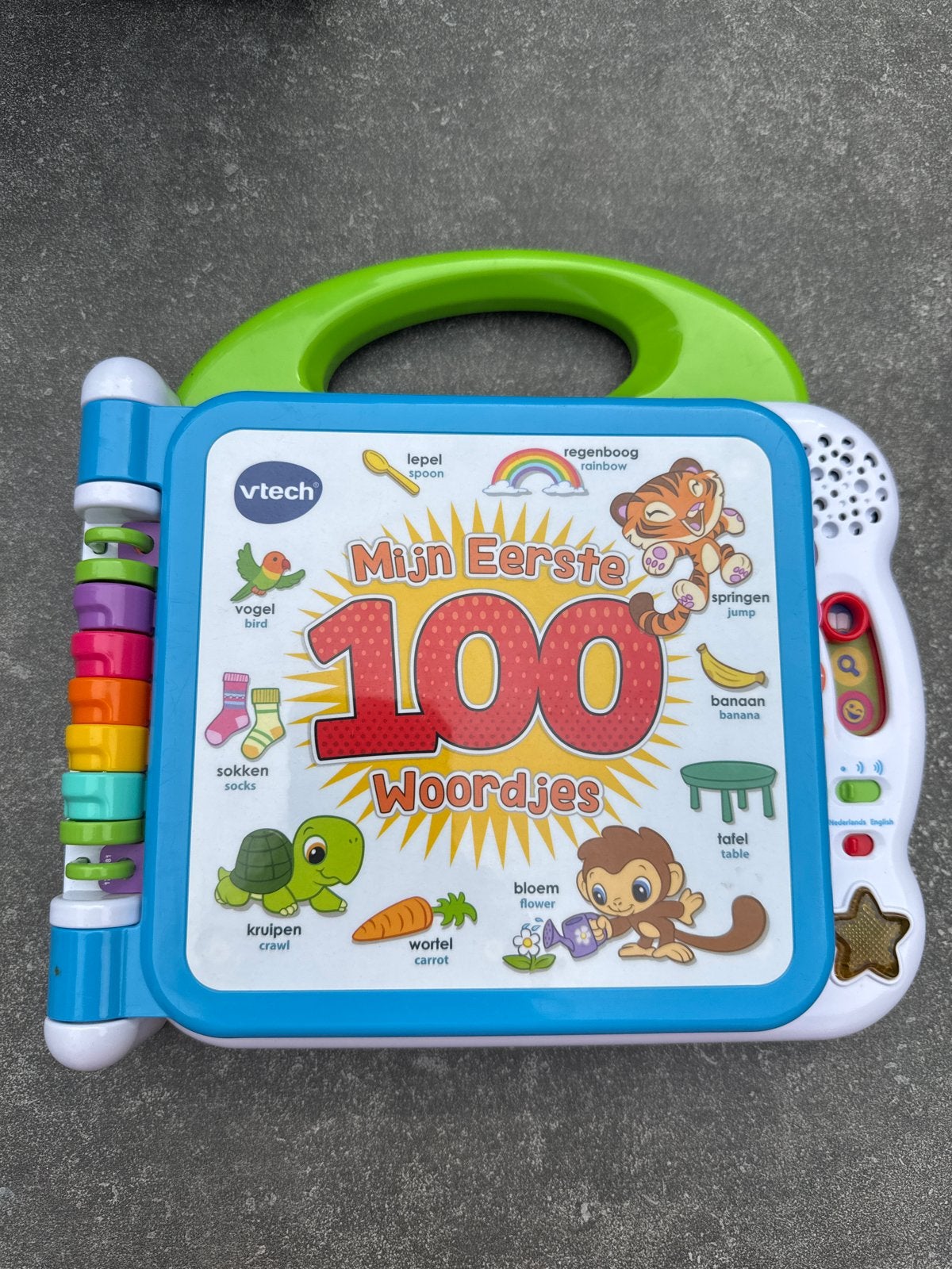 VTech Mijn Eerste 100 Woordjes - Interactief Leerboek, Ophalen, Zo goed als nieuw, 6 maanden tot 2 jaar